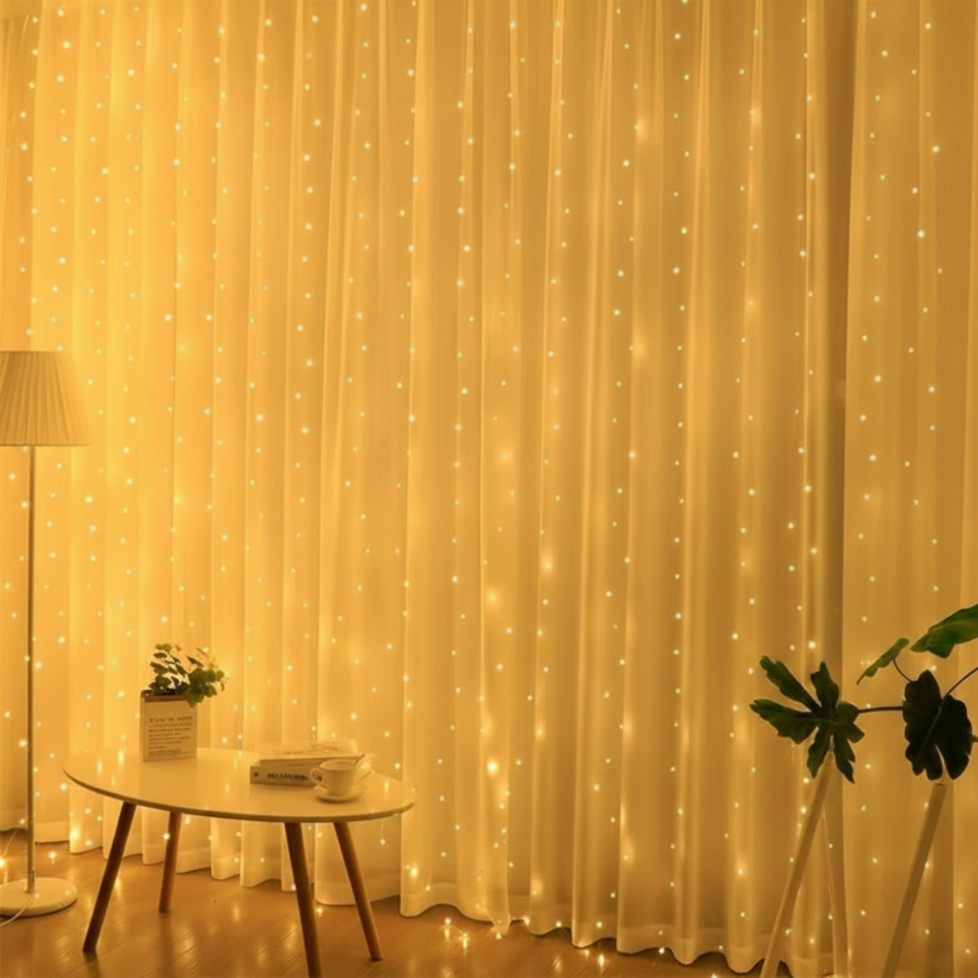 Cortina de LED Cascata 3x3 m com Controle
