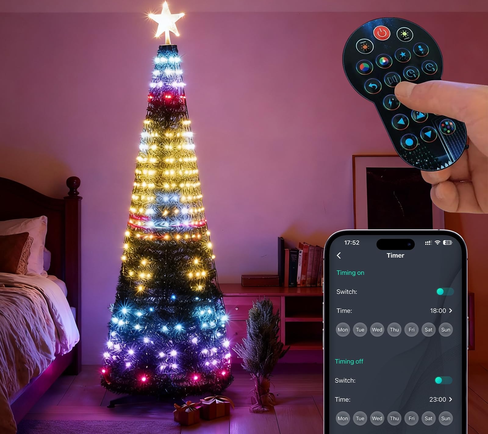 Controle remoto e timer