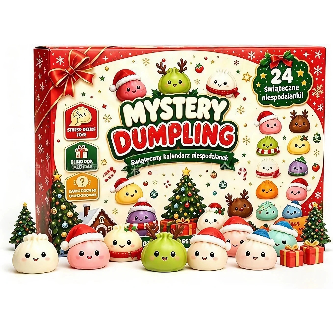 Calendário do Advento de Squishy com 24 Surpresas