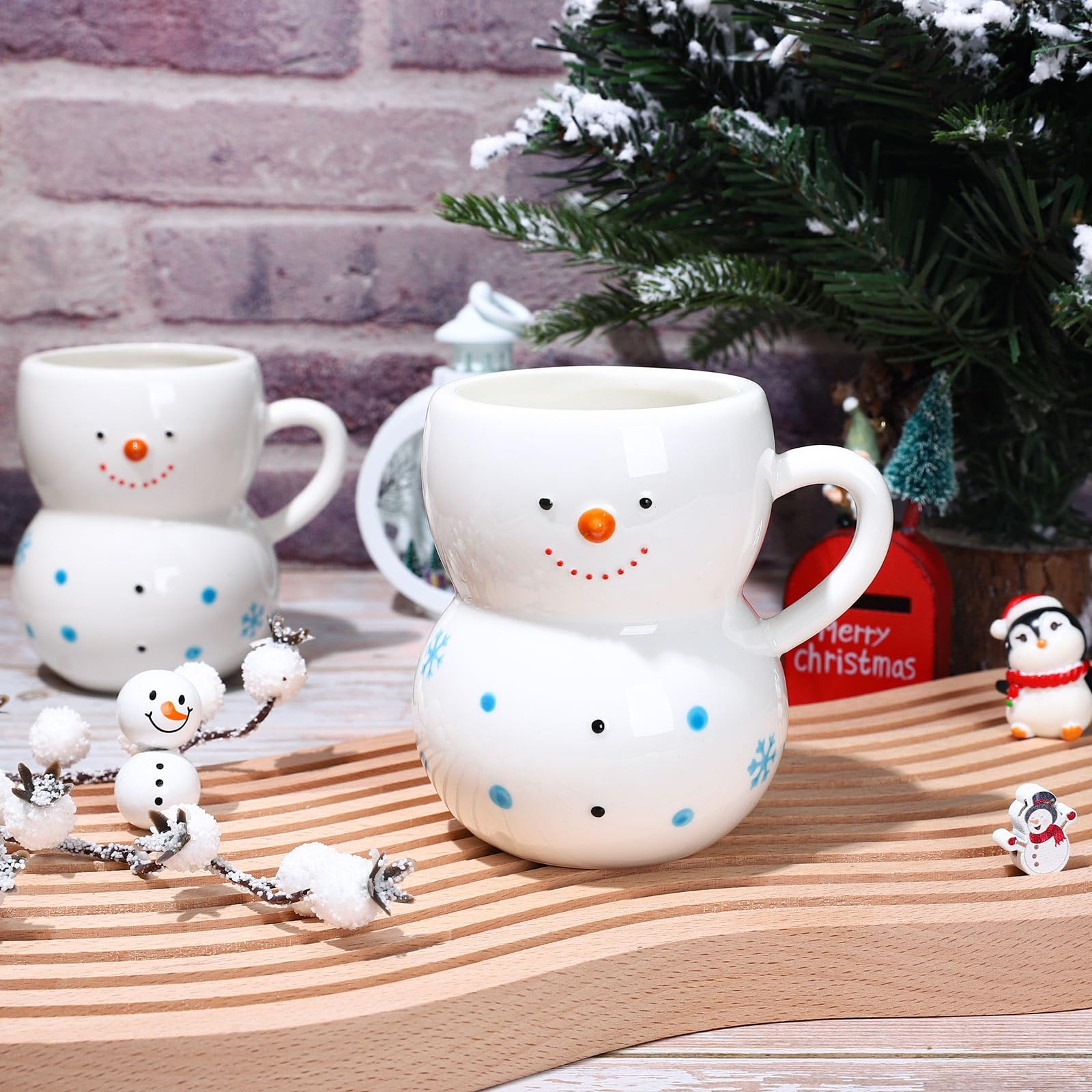 Caneca de Natal 3D de Cerâmica