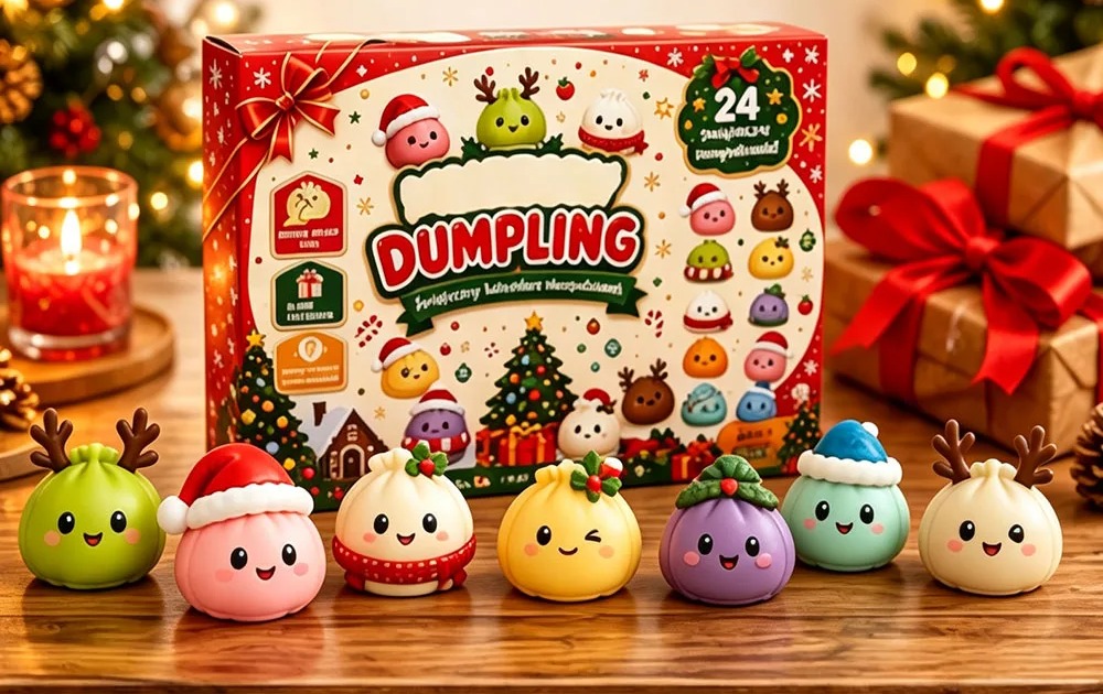 Calendário do Advento de Squishy com 24 Surpresas