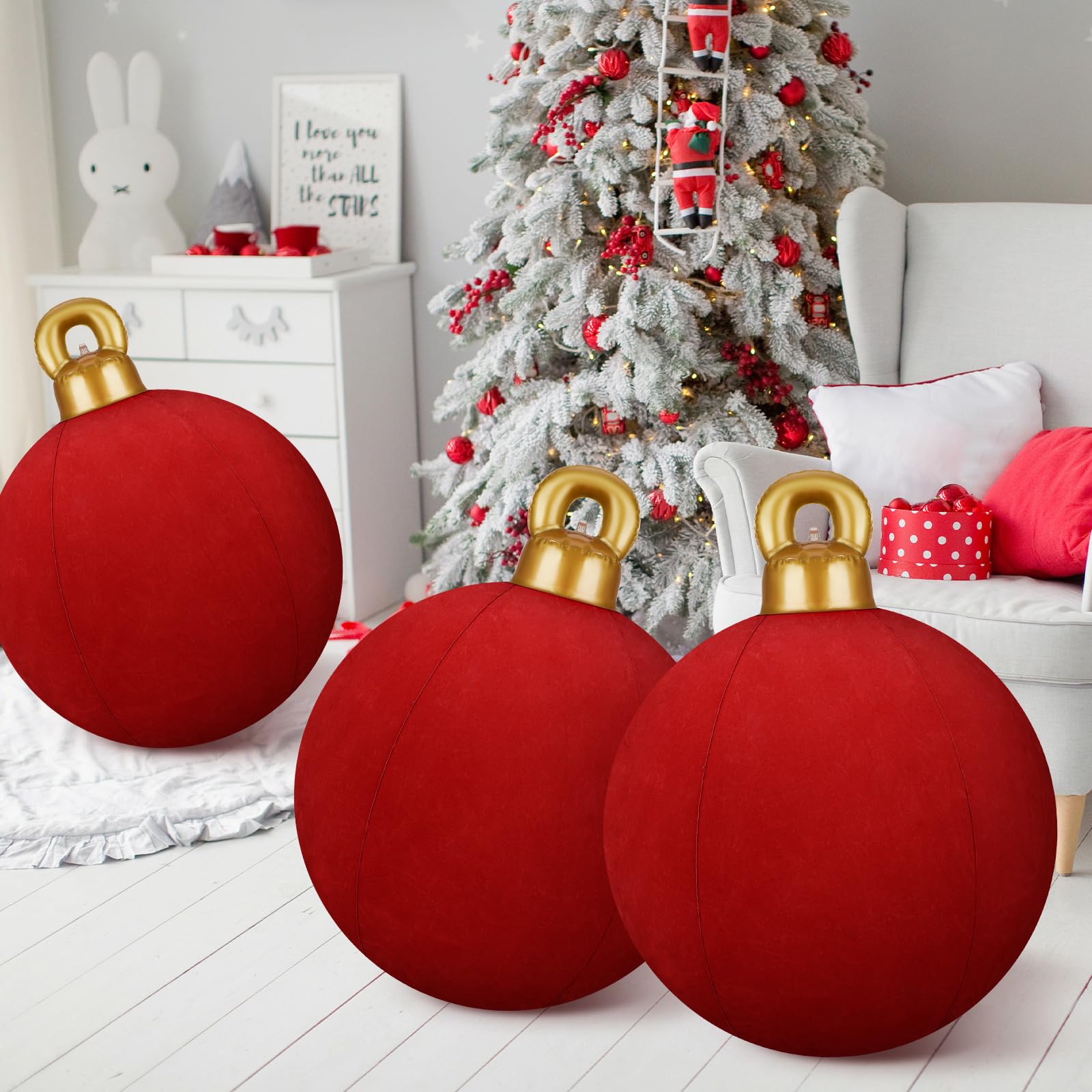 Bola de Natal Gigante 60 cm Inflável