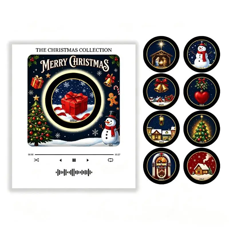 Toca-Discos de Geladeira com Músicas de Natal